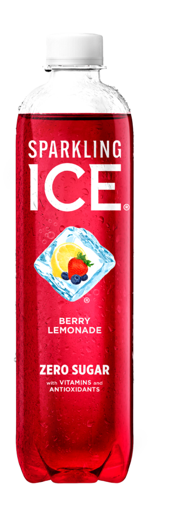 Sparkling Ice Berry Lemonade 17oz bottle.