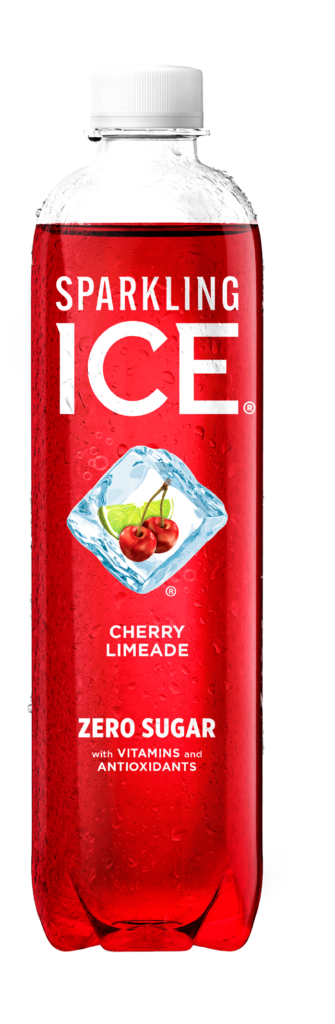 Sparkling Ice Cherry Limeade 17oz bottle.