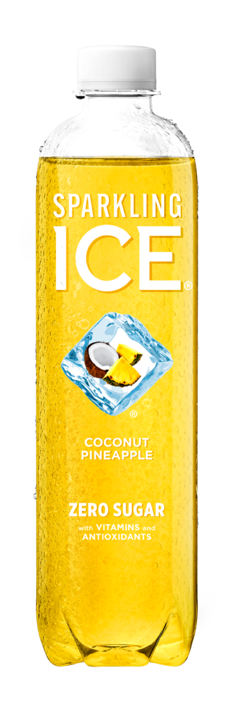 Sparkling Ice Coconut Pineapple 17oz bottle.