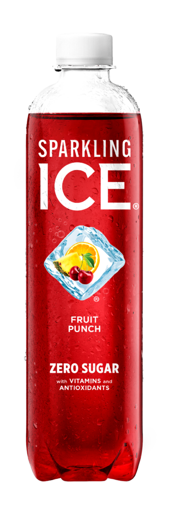 Sparkling Ice Fruit Punch 17oz bottle.