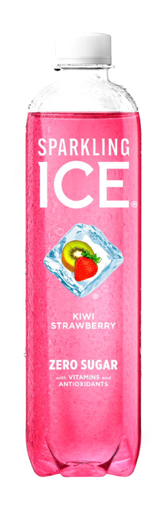 Sparkling Ice Kiwi Strawberry 17oz bottle.