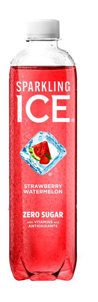Sparkling Ice Strawberry Watermelon 17oz bottle.